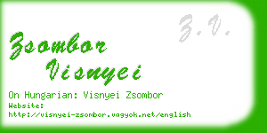 zsombor visnyei business card